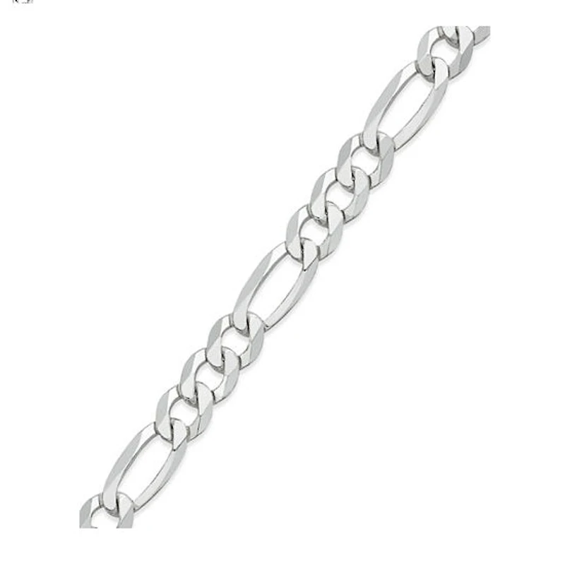 Sterling Silver 20-inch 7.6MM Figaro Chain