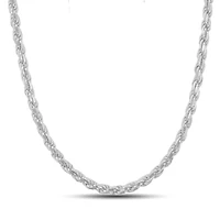Sterling Silver 24-inch 5MM Rope Chain