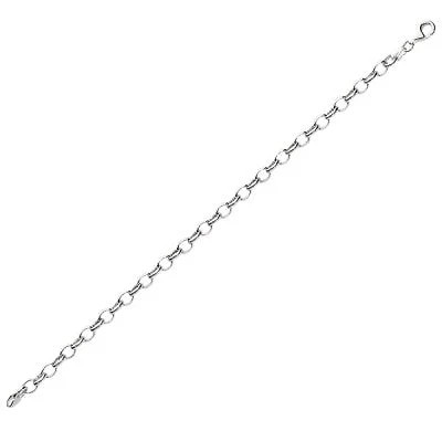 Sterling Silver 8-inch Lobster Clasp Charm Bracelet