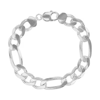 Luxe Layers Sterling Silver 8.5-inch 11.5MM Bracelet