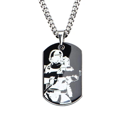 Stainless Steel 22-inch Dog Tag Star Wars Storm Trooper Pendant
