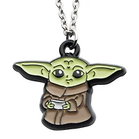 Silver-tone Base Metal 18-inch Star Wars Baby Yoda Pendant