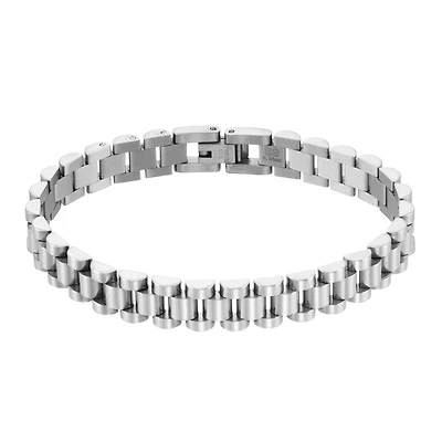 King by Simone I Smith Stainless Steel 8.5-inch 10MM Rolex Look Bracelet