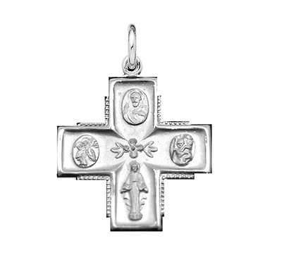 Sterling Silver 20-inch Cross Pendant