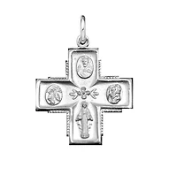 Sterling Silver 20-inch Cross Pendant