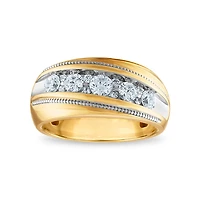Signature 1 CTW Natural Diamond Wedding Ring in 14KT Yellow Gold