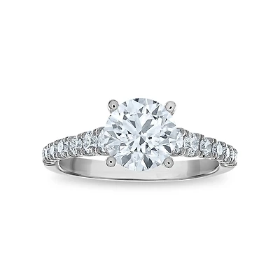 Signature EcoLove Diamond Dreams 2 CTW Lab Grown Diamond Solitaire Engagement Ring in 14KT White Gold