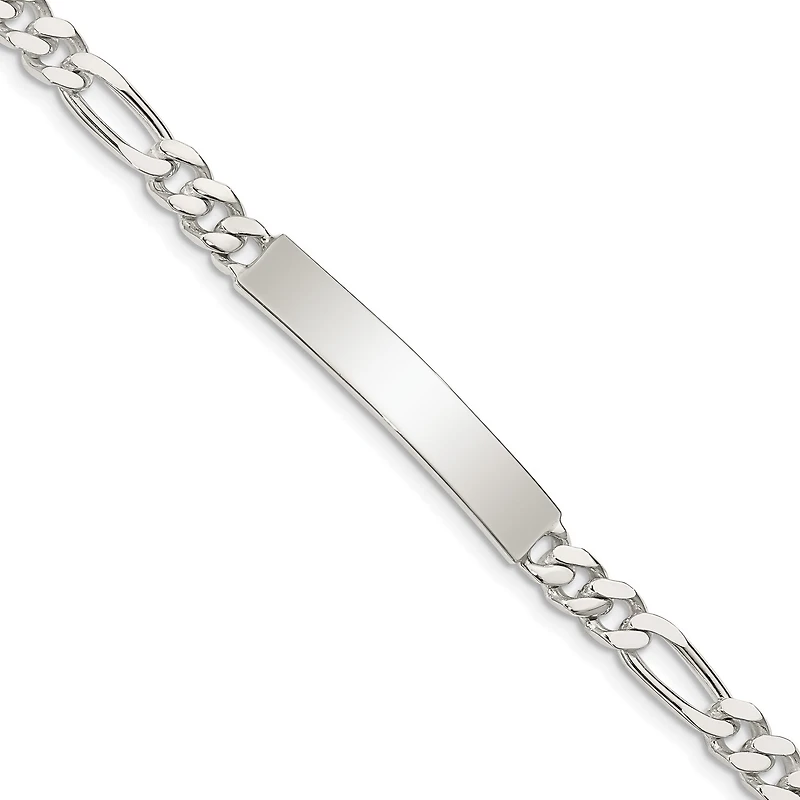 Sterling Silver 7.5-inch 5MM ID Figaro Bracelet