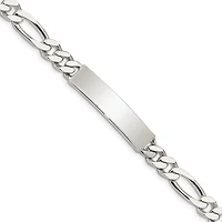 Sterling Silver 7.5-inch 7MM ID Figaro Bracelet