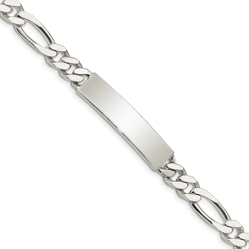 Sterling Silver 8.5-inch 7MM ID Figaro Bracelet