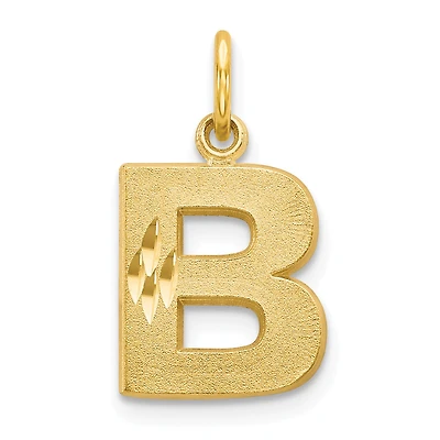 14k Initial B Charm