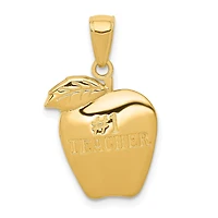 14KT Yellow Gold #1 Teacher Charm. Chain not Included
