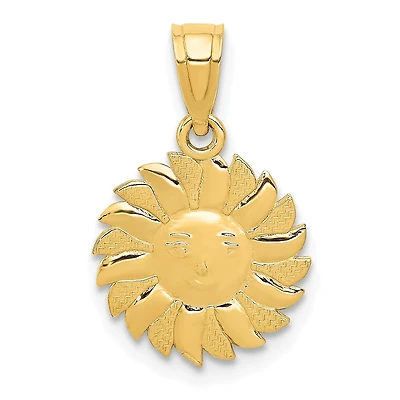 14KT Yellow Gold 18X12MM Pendant. Chain Not Included