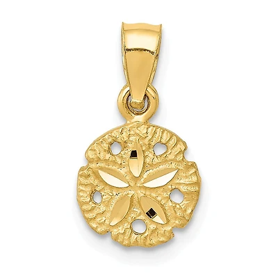 14K Sand Dollar Pendant. Chain not Included