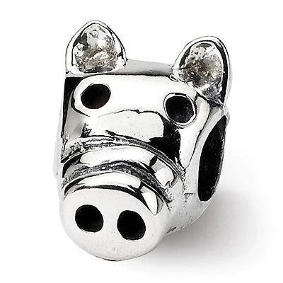 Sterling Silver Reflections Kids Pig Bead