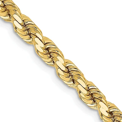 14KT Yellow Gold 24-inch 4.25MM Rope Chain