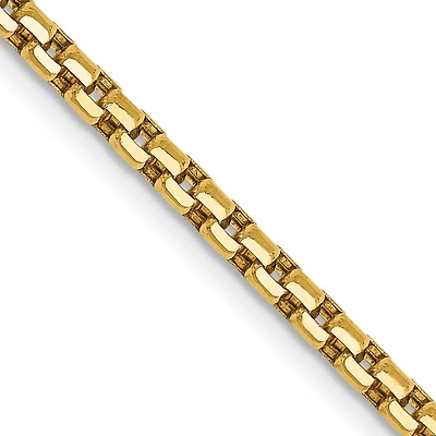 14KT Yellow Gold 20-inch 2.45MM Lobster Clasp Box Chain