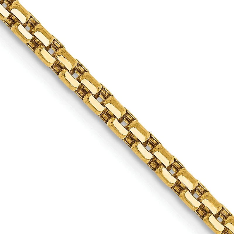 14KT Yellow Gold 30-inch 2.45MM Box Chain