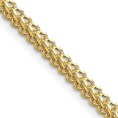 14KT Yellow Gold 24-inch 2.5MM Lobster Clasp Franco Chain