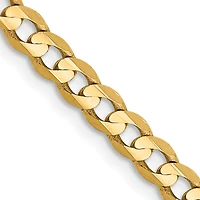 14KT Yellow Gold 22-inch 3.8MM Lobster Clasp Curb Chain