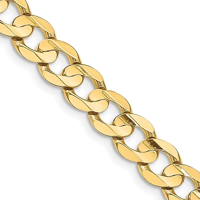 14KT Yellow Gold 24-inch 8.5MM Curb Chain