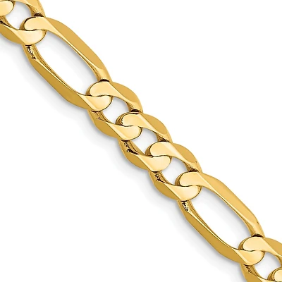14KT Yellow Gold 26-inch 5.5MM Figaro Chain
