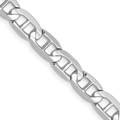 14KT White Gold 24-inch 5.25MM Anchor Link Chain