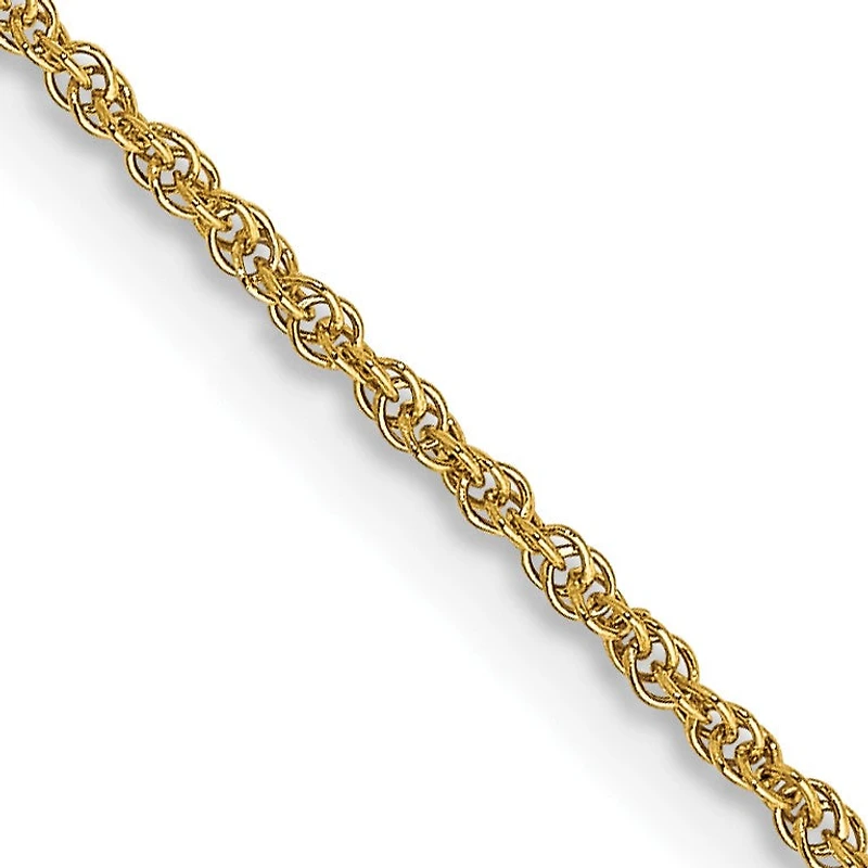 14KT Yellow Gold 20-inch 1.1MM Rope Pendant Chain