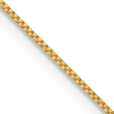 14KT Yellow Gold 26-inch 0.7MM Box Pendant Chain