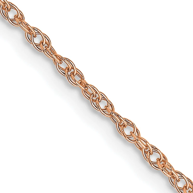 14KT Rose Gold 24-inch 1.15MM Cable Rope Pendant Chain