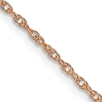 14KT Rose Gold 24-inch 1.15MM Cable Rope Pendant Chain