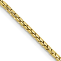 10KT Yellow Gold 16-inch 1.5MM Lobster Clasp Box Chain