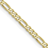 10KT Yellow Gold 30-inch 2.2MM Lobster Clasp Figaro Chain