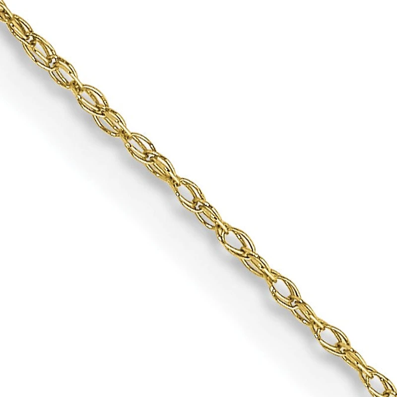 10KT Yellow Gold 18-inch 0.5MM Cable Rope Pendant Chain