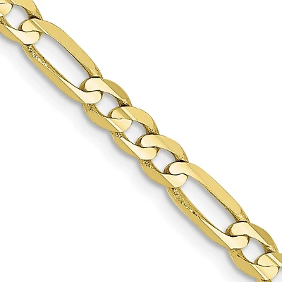10KT Yellow Gold 26-inch 4MM Figaro Chain