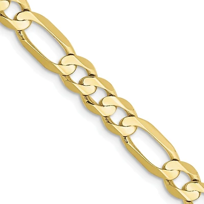 10KT Yellow Gold 20-inch 5.5MM Lobster Clasp Figaro Chain