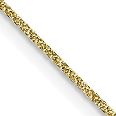 10KT Yellow Gold 30-inch 0.8MM Spiga Link Pendant Chain