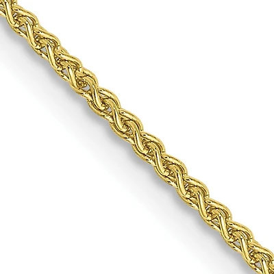 10KT Yellow Gold 18-inch 1.25MM Spiga Link Chain