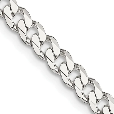 Sterling Silver 28-inch 4.5MM Curb Chain
