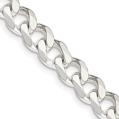 Sterling Silver 22-inch 7.5MM Curb Chain