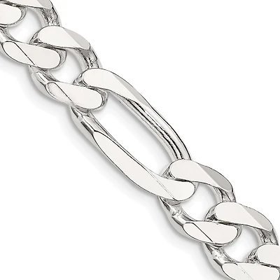 Sterling Silver 26-inch 9MM Figaro Chain