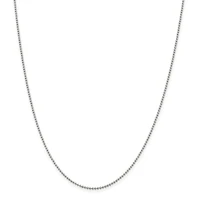 Sterling Silver 24-inch 1.5MM Beaded Chain
