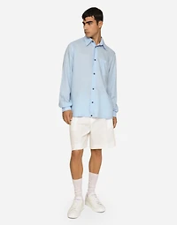 Linen Hawaiian shirt with DG hardware