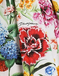 Poplin dress with floral print