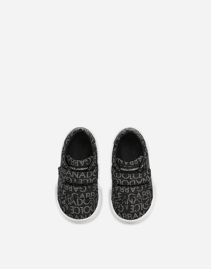 Coated jacquard Portofino sneakers