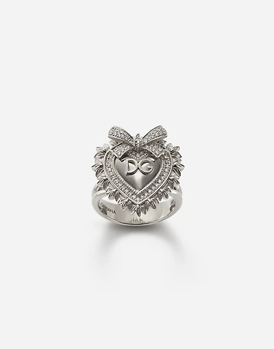 Devotion Ring 18-carat white gold and diamonds