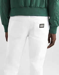 White skinny stretch jeans
