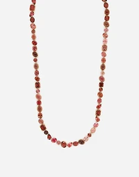 Rainbow Monochrome Sautoir
 18 carat red gold and pink tourmalines