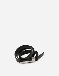 Brushed calfskin belt