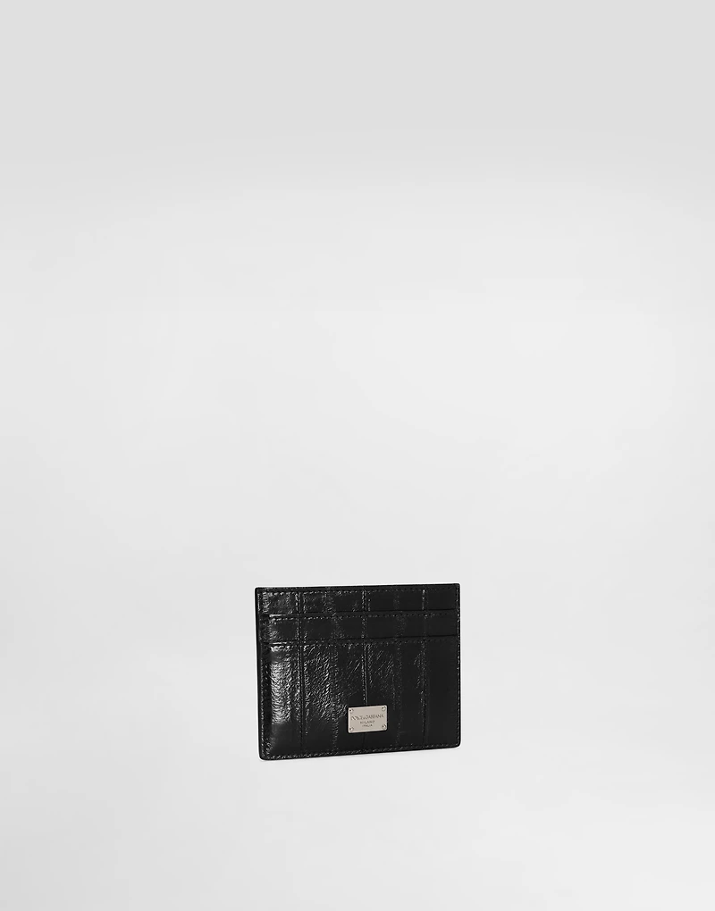 Eel skin card holder